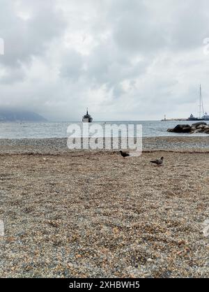 Santa Margherita Ligure , Italien Juni 2024: Schöner Blick auf den Hafen von Santa Margherita Ligure in Italien, Europa. Cinque Terre Nationalpark, Ligurien Stockfoto