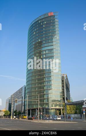 Bahntower, Potsdamer Platz, Tiergarten, Mitte, Berlin, Deutschland Stockfoto