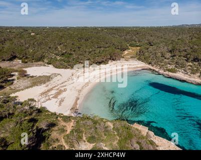 S'Amarador, Naturpark Mondrago, Stadtgebiet Santanyi, Mallorca, Balearen, Spanien Stockfoto