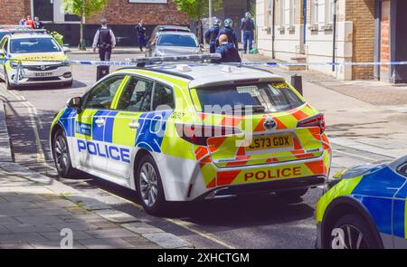 London, Großbritannien. Juli 2024. Polizei-Cordon im Zentrum von London. Quelle: Vuk Valcic/Alamy Live News Stockfoto