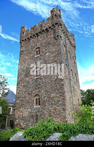 Schloss Klopp ist ein interessanter Ort in Bingen am Rhein Stockfoto