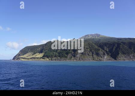 Edinburgh of the Seven Seas ist die einzige Siedlung der Insel Tristand da Cunha, einem Teil des britischen Overseas Territory St. Helena, Ascension Stockfoto