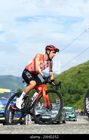 Der spanische Jonathan Castroviejo von Ineos Grenadiers wurde während der 14. Etappe des Tour de France-Radrennens 2024 von Pau nach Saint-Lary-Soulan Pla d’Adet (151, 9 km) am Samstag, den 13. Juli 2024 in Aktion gezeigt. Die 111. Ausgabe der Tour de France beginnt am Samstag, den 29. Juni und endet am 21. Juli in Nizza. BELGA FOTO DAVID PINTENS Credit: Belga News Agency/Alamy Live News Stockfoto