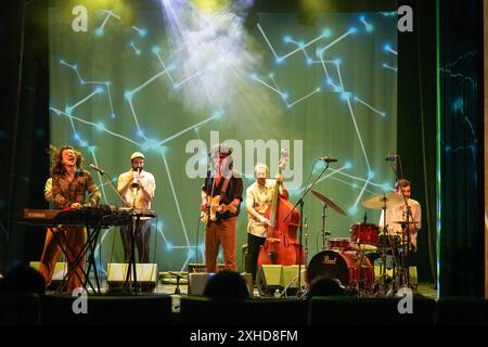 Xarim Aresté Sextett, Santanyí Haupttheater, Mallorca, Balearen, Spanien. Stockfoto