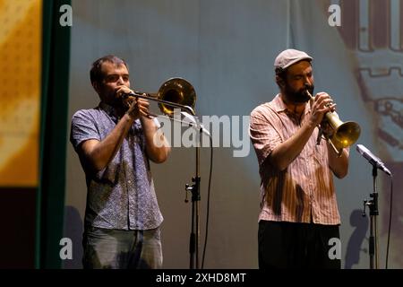 Xarim Aresté Sextett, Santanyí Haupttheater, Mallorca, Balearen, Spanien. Stockfoto