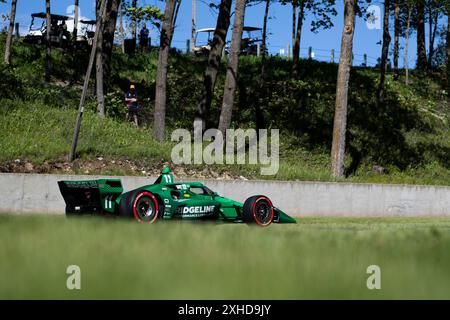Elkhart Lake, Wi, USA. Juni 2024. MARCUS ARMSTRONG (11) aus Christchurch, Neuseeland, fährt während eines Trainings für den XPEL Grand Prix auf der Road America in Elkhart Lake WI auf der Strecke. (Kreditbild: © Walter G. Arce Sr./ASP via ZUMA Press Wire) NUR REDAKTIONELLE VERWENDUNG! Nicht für kommerzielle ZWECKE! Stockfoto