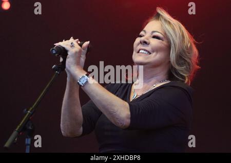 80er Kultstar Sandra beim Berliner Rundfunk Open Air 2024 Berlin Parkbühne Wuhlheide 13.07.2024 *** 80er Kultstar Sandra auf dem Berliner Rundfunk Open Air 2024 Berlin Parkbühne Wuhlheide 13 07 2024 Copyright: Xmix1x Stockfoto