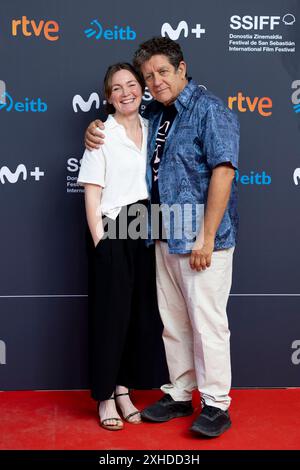 Madrid, Spanien. Juli 2024. Nagore Aranburu und Pedro Casablanc nehmen am San Sebastian Film Festival 2024 an der Academia de Cine in Madrid Teil. Quelle: SOPA Images Limited/Alamy Live News Stockfoto