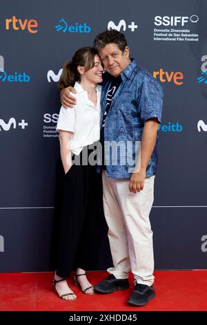 Madrid, Spanien. Juli 2024. Nagore Aranburu und Pedro Casablanc nehmen am San Sebastian Film Festival 2024 an der Academia de Cine in Madrid Teil. Quelle: SOPA Images Limited/Alamy Live News Stockfoto