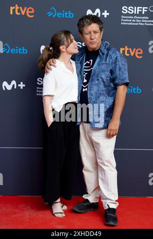 Madrid, Spanien. Juli 2024. Nagore Aranburu und Pedro Casablanc nehmen am San Sebastian Film Festival 2024 an der Academia de Cine in Madrid Teil. Quelle: SOPA Images Limited/Alamy Live News Stockfoto