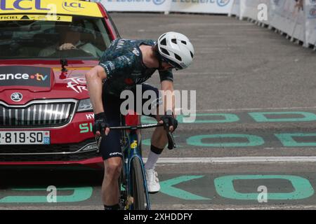 Pogacar in der Yellow Jersey Tour de France 2024 Stockfoto