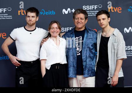 Madrid, Spanien. Juli 2024. Miguel Bernardeau, Nagore Aranburu, Pedro Casablanc und Iván Pellicer nehmen am San Sebastian Film Festival 2024 an der Academia de Cine in Madrid Teil. (Foto: Nacho Lopez/SOPA Images/SIPA USA) Credit: SIPA USA/Alamy Live News Stockfoto