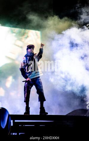 London, Vereinigtes Königreich. Juli 2024. 21 Savage beendet den zweiten Tag des Wireless Festivals auf der Main Stage. Cristina Massei/Alamy Live News Stockfoto