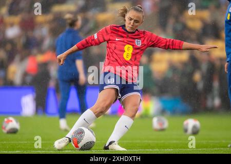 Der Georgia Stanway in England ist am Freitag, den 12. Juli 2024, in der Carrow Road, Norwich, vor dem Spiel der Gruppe 3 der UEFA-Frauen-Europameisterschaft zwischen England und der Republik Irland. (Foto: David Watts | MI News) Credit: MI News & Sport /Alamy Live News Stockfoto