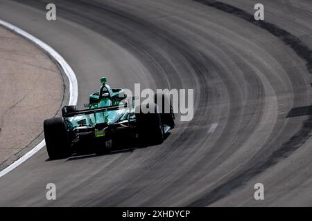 Newton, Ia, USA. Juli 2024. MARCUS ARMSTRONG (11) aus Christchurch, Neuseeland, trainiert für den Hy-Vee Homefront 250 auf dem Iowa Speedway in Newton, IA. (Kreditbild: © Walter G. Arce Sr./ASP via ZUMA Press Wire) NUR REDAKTIONELLE VERWENDUNG! Nicht für kommerzielle ZWECKE! Stockfoto