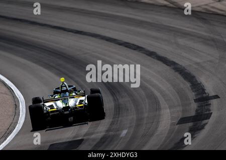 Newton, Ia, USA. Juli 2024. JACK HARVEY (18) aus Bassingham, England, trainiert für den Hy-Vee Homefront 250 auf dem Iowa Speedway in Newton, IA. (Kreditbild: © Walter G. Arce Sr./ASP via ZUMA Press Wire) NUR REDAKTIONELLE VERWENDUNG! Nicht für kommerzielle ZWECKE! Stockfoto