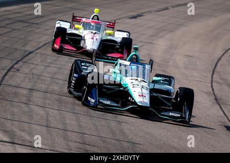 Newton, Ia, USA. Juli 2024. MARCUS ERICSSON (28) aus Kumla, Schweden, trainiert für den Hy-Vee Homefront 250 auf dem Iowa Speedway in Newton, IA. (Kreditbild: © Walter G. Arce Sr./ASP via ZUMA Press Wire) NUR REDAKTIONELLE VERWENDUNG! Nicht für kommerzielle ZWECKE! Stockfoto