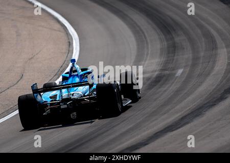 Newton, Ia, USA. Juli 2024. ED CARPENTER (20) aus Indianapolis, Indiana, übt für den Hy-Vee Homefront 250 auf dem Iowa Speedway in Newton, IA. (Kreditbild: © Walter G. Arce Sr./ASP via ZUMA Press Wire) NUR REDAKTIONELLE VERWENDUNG! Nicht für kommerzielle ZWECKE! Stockfoto