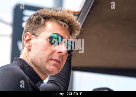 Newton, Ia, USA. Juli 2024. WILL POWER (12) aus Toowoomba, Australien, bereitet sich auf die Qualifikation für den Hy-Vee Homefront 250 auf dem Iowa Speedway in Newton, IA vor. (Kreditbild: © Walter G. Arce Sr./ASP via ZUMA Press Wire) NUR REDAKTIONELLE VERWENDUNG! Nicht für kommerzielle ZWECKE! Stockfoto