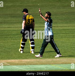 East Kilbride Cricket Club Action Highlights Stockfoto