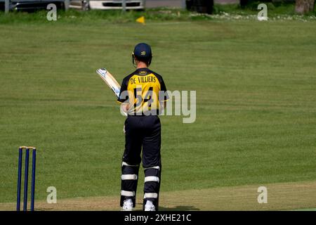 East Kilbride Cricket Club Action Highlights Stockfoto