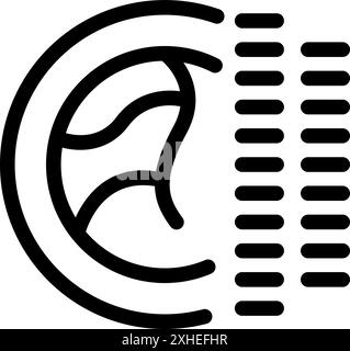 Liniensymbol der Erde mit Diagrammbalken, die globale Geschäftsanalysen darstellen Stock Vektor