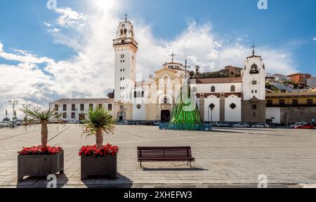 Basilika Candelaria zu Weihnachten, Teneriffa, Kanarische Inseln, Spanien Stockfoto