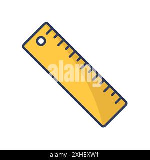 Designvorlage für Linealsymbol Vektor Stock Vektor