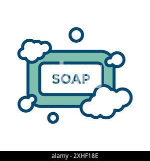 SOAP-Symbol-Vektor-Designvorlage in weißem Hintergrund Stock Vektor