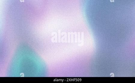 Rosafarbener, weicher abstrakter Hintergrund mit Wellenfarbverlauf, rauer Textur, körnigem Rauschen. Stockfoto
