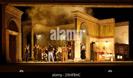 Bregenzer Festspiele 2024, Szene aus Tancredi im Festspielhaus *** Bregenzer Festival 2024, Szene aus Tancredi im Festspielhaus Stockfoto