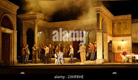 Bregenzer Festspiele 2024, Szene aus Tancredi im Festspielhaus *** Bregenzer Festival 2024, Szene aus Tancredi im Festspielhaus Stockfoto