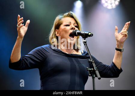 Sandra live beim Berliner Rundfunk Open Air 2024 auf der Parkbühne Wuhlheide. Berlin, 13.07.2024 Stockfoto