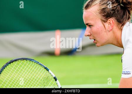 Barbora Krejcikova (Tschechisch) Alter 17 in Wimbledon 2013 Stockfoto