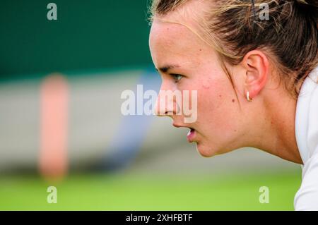 Barbora Krejcikova (Tschechisch) Alter 17 in Wimbledon 2013 Stockfoto