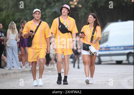 Split, Kroatien, 130724. Die zweite Nacht des 10. Ultra Europe Electronic Music Festivals. Foto: Bozidar Vukicevic / CROPIX Split Kroatien Copyright: XxBozidarxVukicevicx/xCROPIXx bv Ultra druga9-130724 Stockfoto