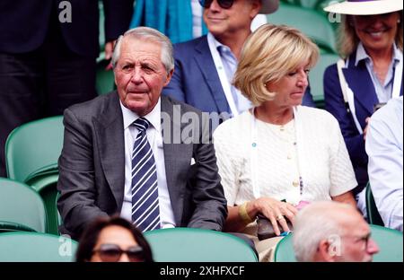 Gary Spieler am 14. Tag der Wimbledon Championships 2024 im All England Lawn Tennis and Croquet Club, London. Bilddatum: Sonntag, 14. Juli 2024. Stockfoto