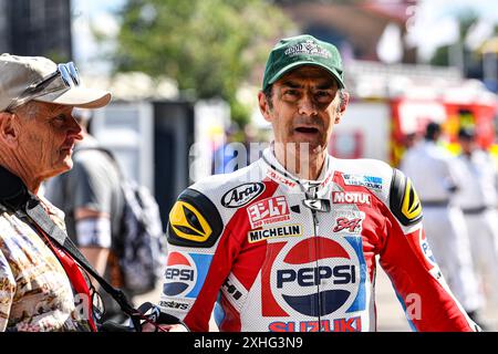 Goodwood House, Chichester, Großbritannien. Juli 2024. Goodwood Festival of Speed Day 4; Emanuele Pirro Credit: Action Plus Sports/Alamy Live News Stockfoto