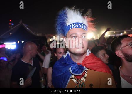 Split, Kroatien, 130724. Die zweite Nacht des 10. Ultra Europe Electronic Music Festivals. Foto: Nikola Vilic / CROPIX Split Kroatien Copyright: XxNikolaxVilicx/xCROPIXx nv Ultra druga34-130724 Stockfoto