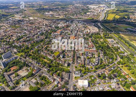 Luftbild, Stadtübersicht mit evang. Pauluskirche und Allee-Center, Ostenallee, hinten der Hafen und Datteln-Hamm-Kanal, Mitte, Hamm, Ruhrgebiet, Nordrhein-Westfalen, Deutschland ACHTUNGxMINDESTHONORARx60xEURO *** Luftansicht, Stadtübersicht mit evang Pauluskirche und Allee Center, Ostenallee, hinter Hafen und Datteln Hamm Kanal, Zentrum, Hamm, Ruhrgebiet, Nordrhein-Westfalen, Deutschland ACHTUNGxMINDESTHONORARx60xEURO Stockfoto