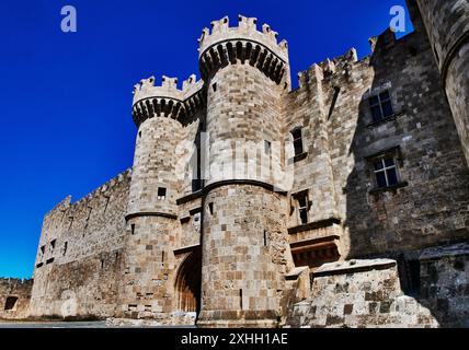 Außenansicht des Archäologischen Museums von Rhodos, Altstadt, Rhodos, Griechenland, Europa Stockfoto