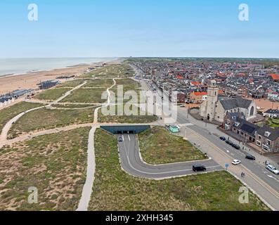 Aus Katwijk aan Zee an der Nordsee in den Niederlanden Stockfoto