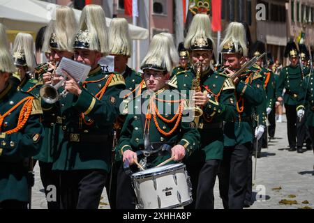 Rottenburg großer Umzug, 750 Jahre Rottenburg, 14.07.2024, *** Rottenburg Grosse Parade, 750 Jahre Rottenburg, 14 07 2024, Copyright: XEibner-Pressefoto/RalphxKunzex EP RKE Stockfoto