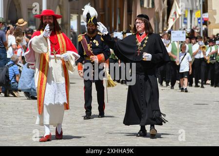 Rottenburg großer Umzug, 750 Jahre Rottenburg, 14.07.2024, *** Rottenburg Grosse Parade, 750 Jahre Rottenburg, 14 07 2024, Copyright: XEibner-Pressefoto/RalphxKunzex EP RKE Stockfoto