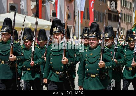 Rottenburg großer Umzug, 750 Jahre Rottenburg, 14.07.2024, *** Rottenburg Grosse Parade, 750 Jahre Rottenburg, 14 07 2024, Copyright: XEibner-Pressefoto/RalphxKunzex EP RKE Stockfoto