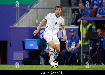 Köln, 19. 06. 2024: Remo Freuler beim Spiel der UEFA Euro 2024 zwischen den Nationalmannschaften Schottlands und der Schweiz im RheinEnergieStadion Stockfoto