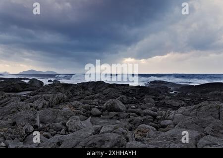 Fjorde von Westnorwegen außerhalb von Aalesund Stockfoto