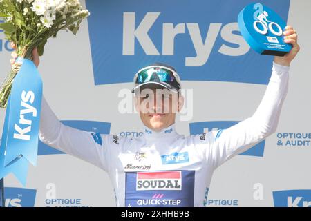 Remco Evenepoel Best Young Rider Tour de France 2024 Stockfoto