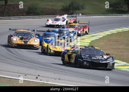 Sao Paulo, Brasilien. Juli 2024. SP - SAO PAULO - 14/07/2024 - FIA World Endurece Championship 6 Stunden von Sao Paulo - Rennen auf dem Autodromo de Interlagos für die 6 Stunden von Sao Paulo. Foto: Anderson Romao/AGIF Credit: AGIF/Alamy Live News Stockfoto