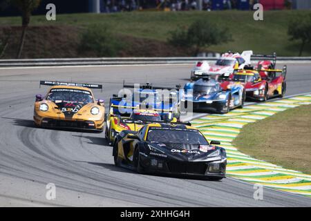 Sao Paulo, Brasilien. Juli 2024. SP - SAO PAULO - 14/07/2024 - FIA World Endurece Championship 6 Stunden von Sao Paulo - Rennen auf dem Autodromo de Interlagos für die 6 Stunden von Sao Paulo. Foto: Anderson Romao/AGIF Credit: AGIF/Alamy Live News Stockfoto